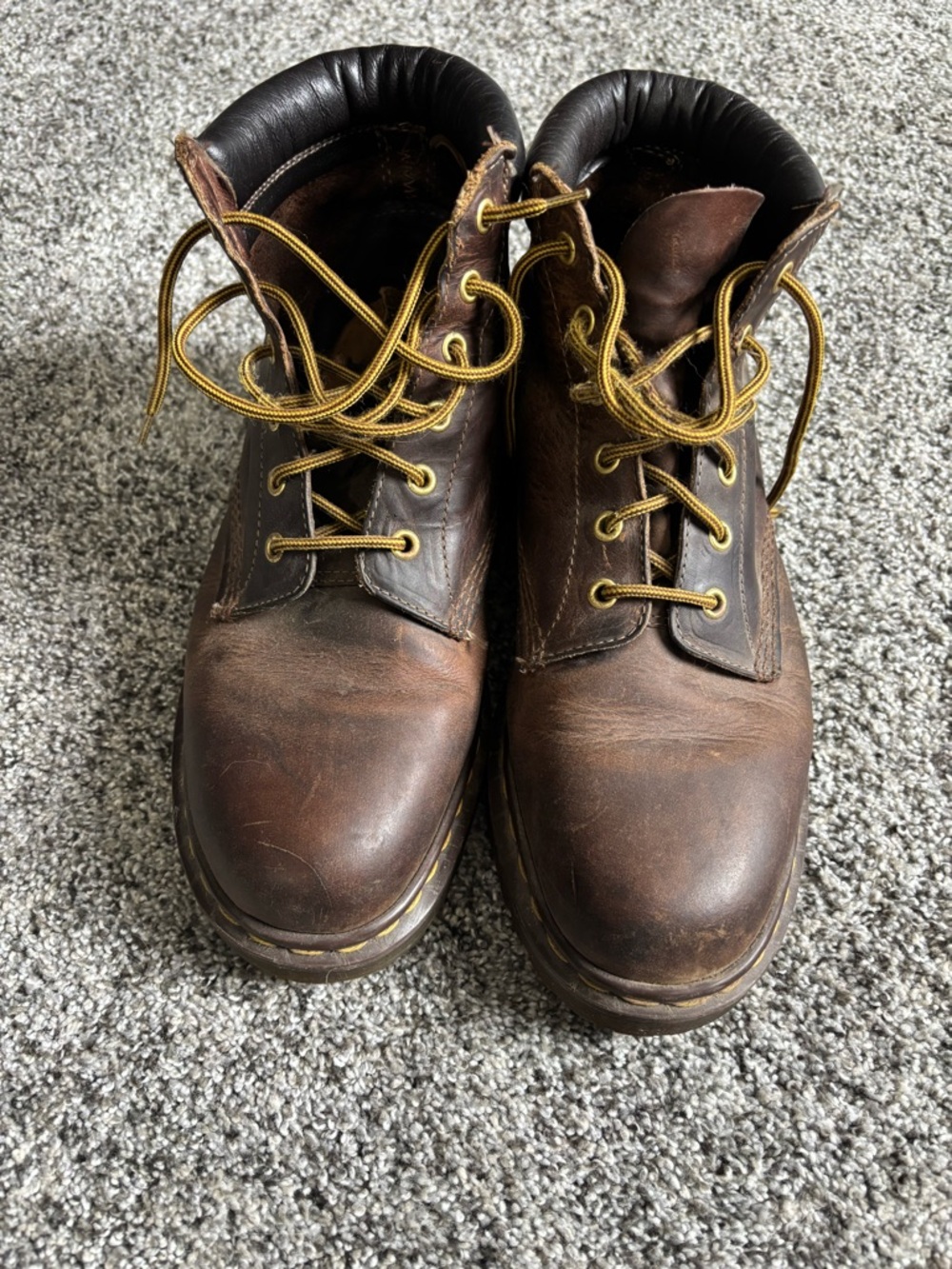 Dr. Martens Men’s Brown Leather Work Boots - Picture 7 of 7